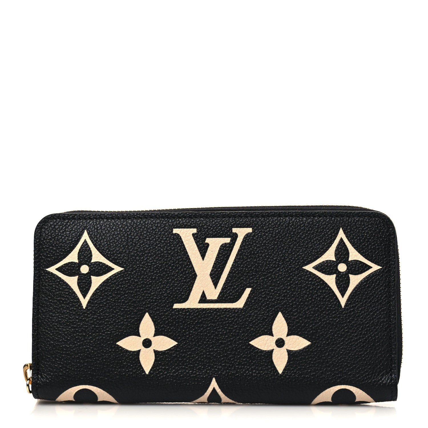 Louis Vuitton Empreinte Monogram Giant Zippy Wallet Black Beige 1 of 6