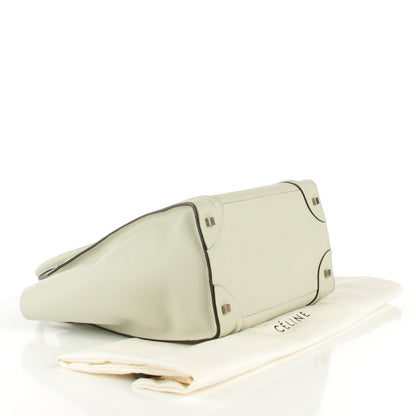 Celine Drummed Calfskin Mini Luggage Lune 4 of 8