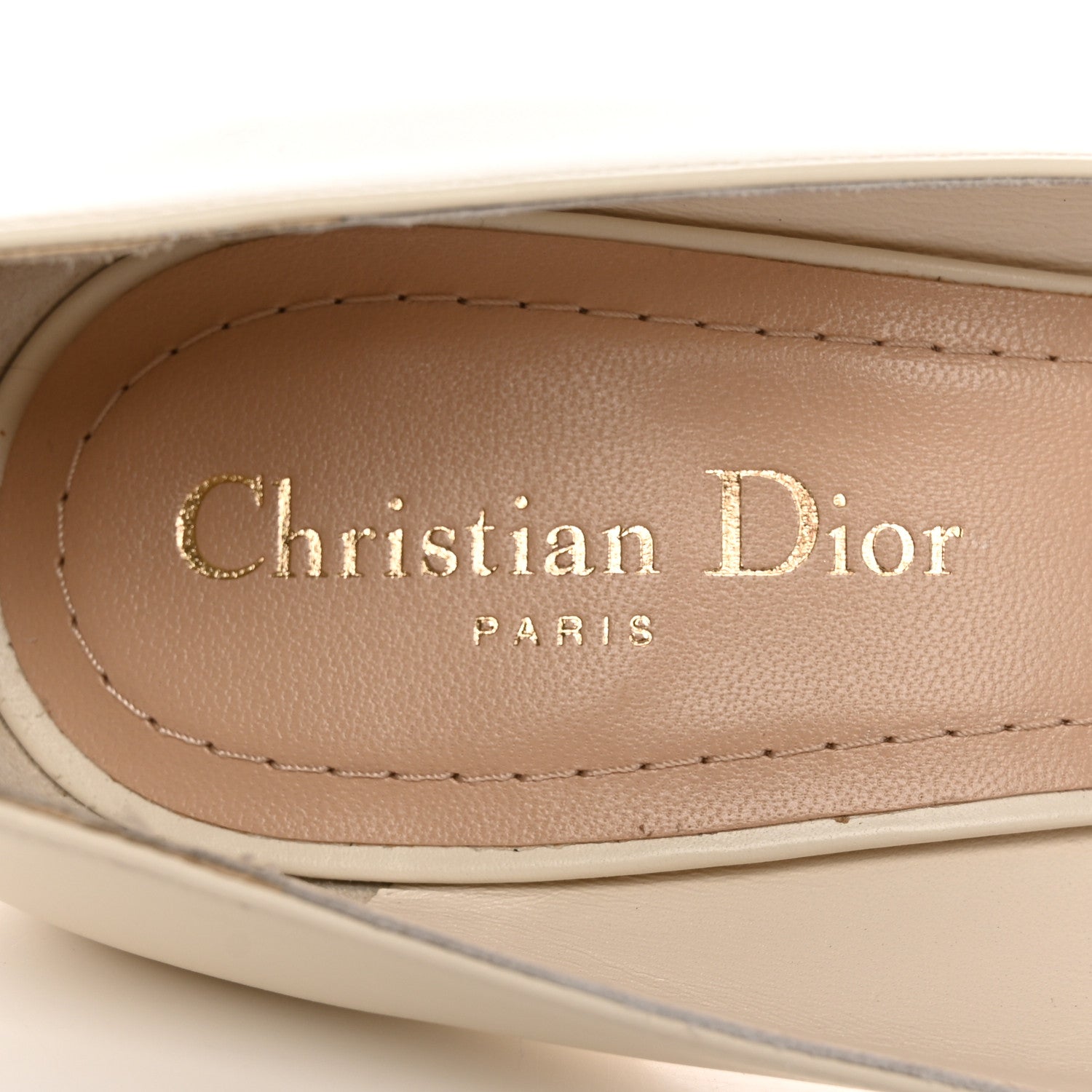Christian Dior Soft Calfskin Rhodes 80mm Pumps 40 Off White 7 of 13
