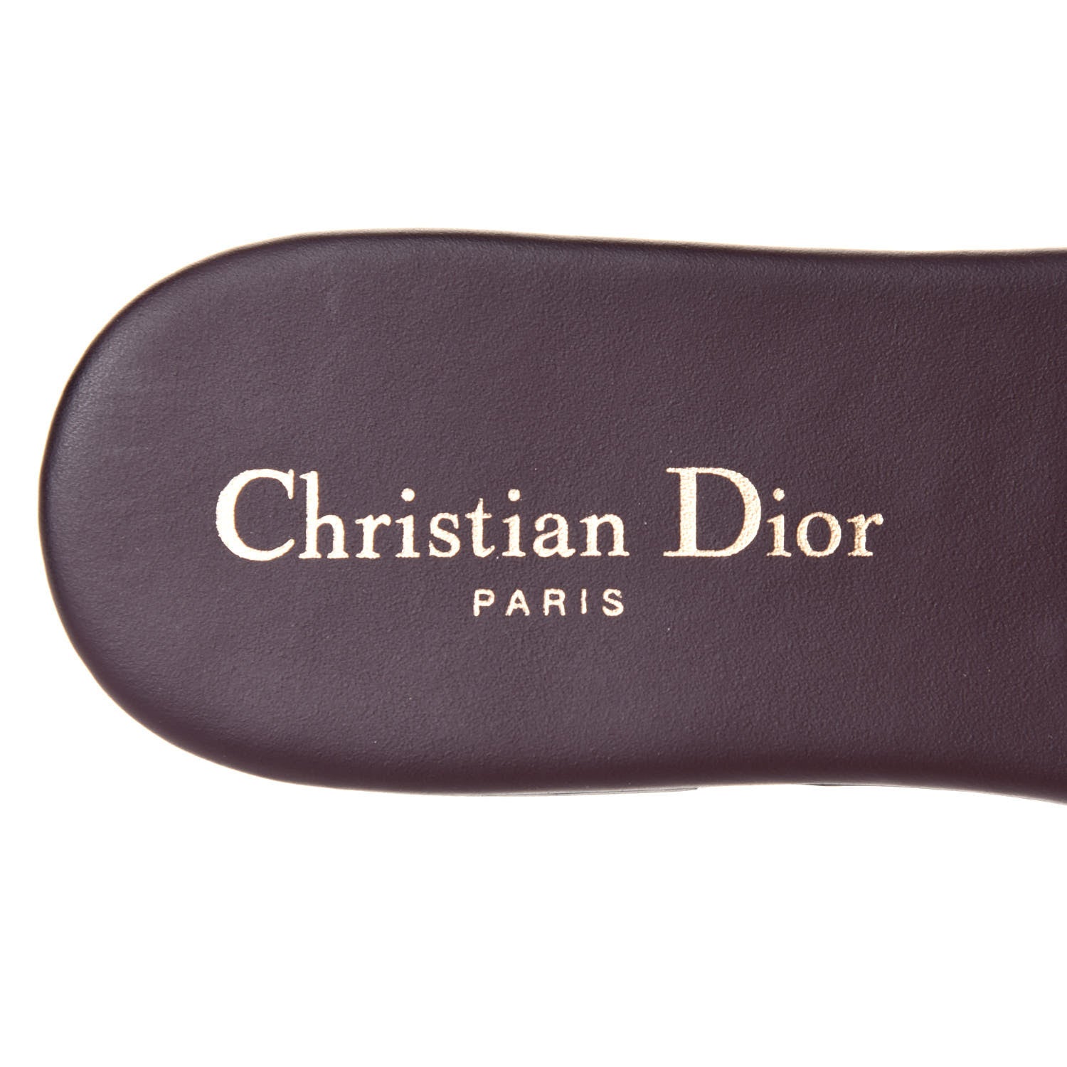 Christian Dior Canvas Embroidered Dway Mules Slide Sandals 36.5 Burgundy 7 of 10