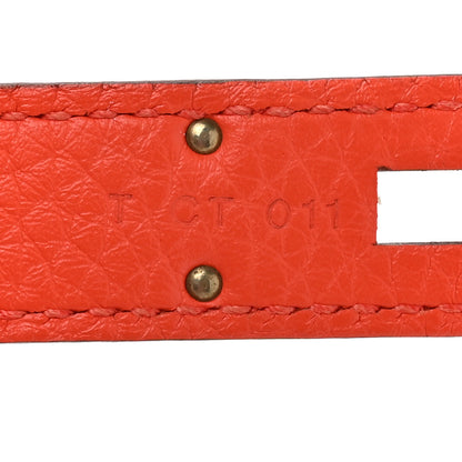 Hermes Taurillon Clemence Kelly Retourne 32 Capucine 7 of 10