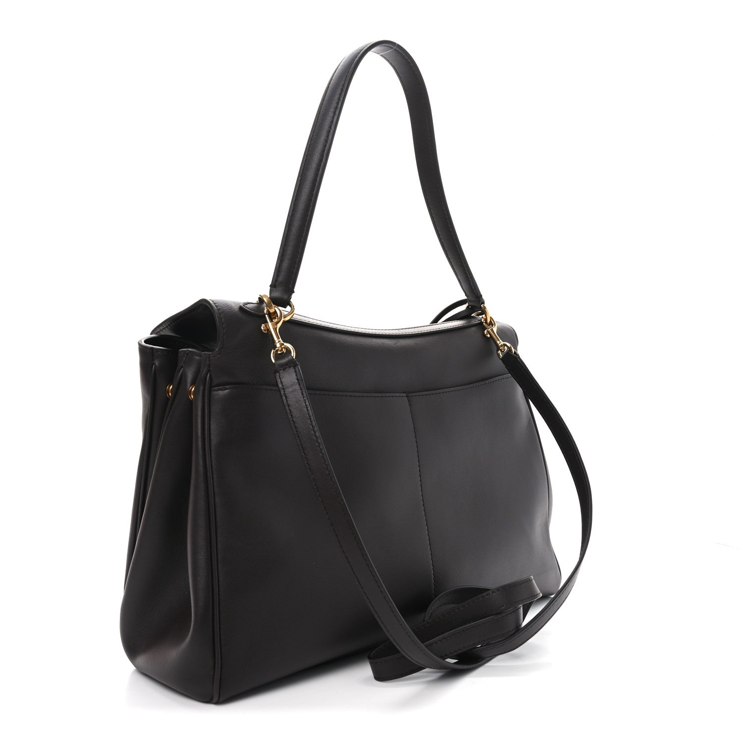Balenciaga Natural Smooth Calfskin Medium Rodeo Top Handle Handbag Espresso 3 of 9