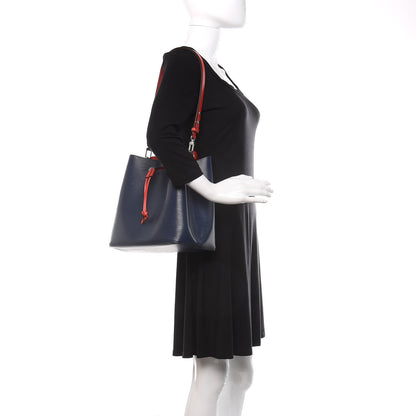 Louis Vuitton Epi Neonoe Indigo Coquelicot 2 of 10