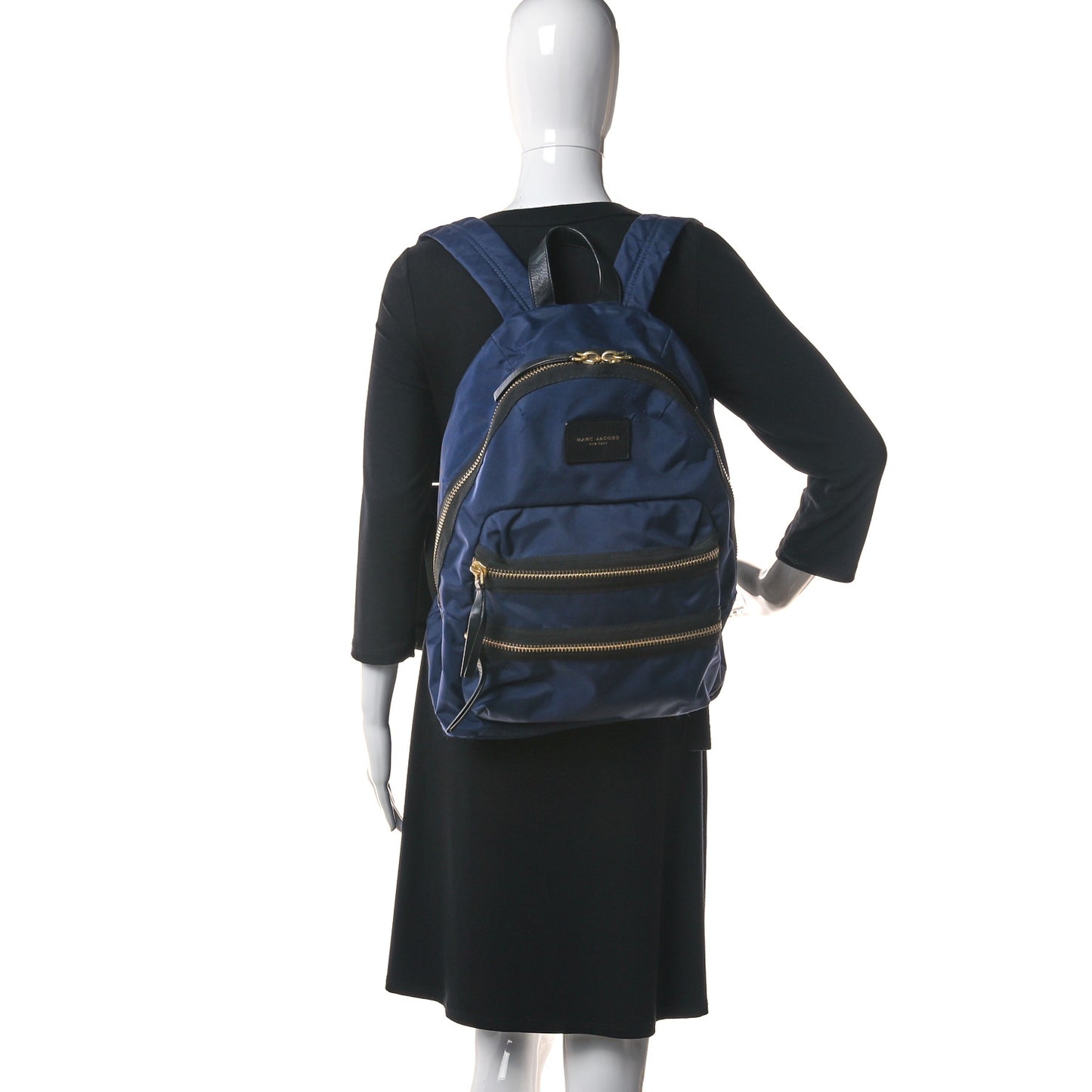 Nylon Biker Backpack Blue