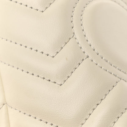 Gucci Calfskin Matelasse Mini GG Marmont 2.0 Bucket Bag White 15 of 16
