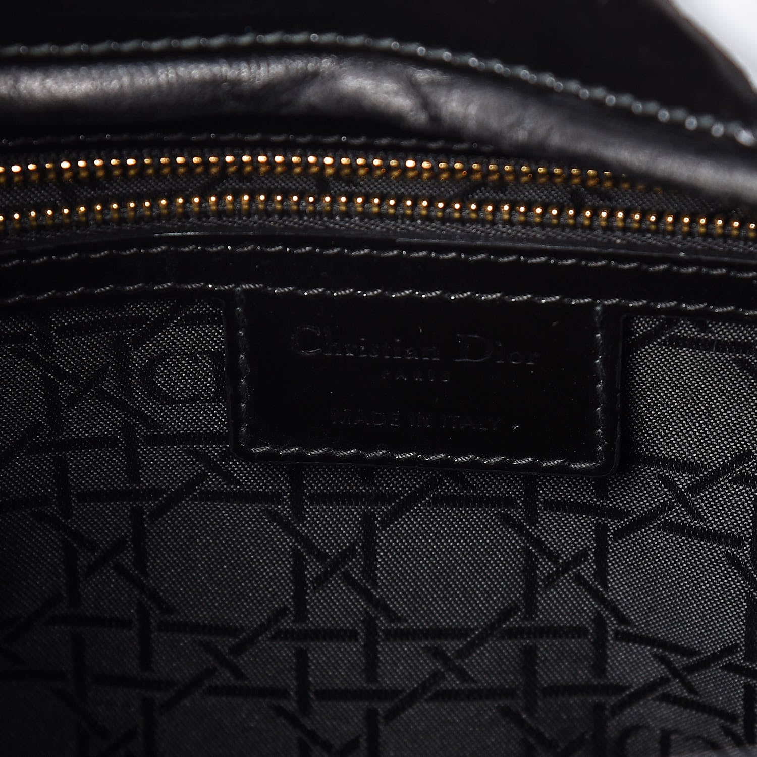 Christian Dior Patent Cannage Large Lady Dior Black 6 of 9