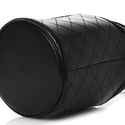 Saint Laurent Lambskin Gabby Mini Bucket Bag Black 10 of 12