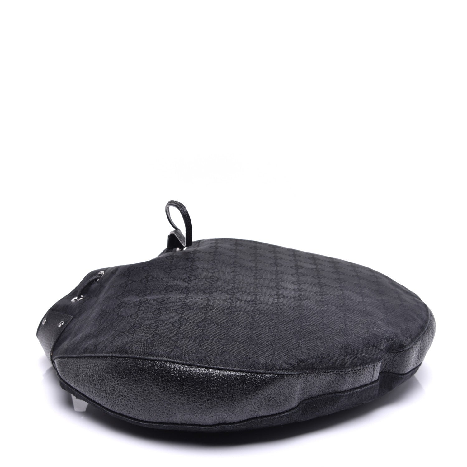 Gucci Monogram Drawstring Hobo Black 4 of 9
