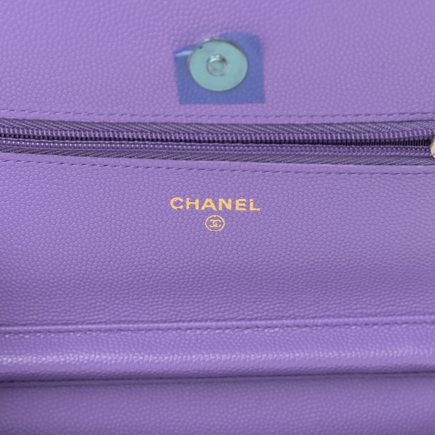 Chanel Caviar Quilted Wallet On Chain WOC Purple 6 of 14