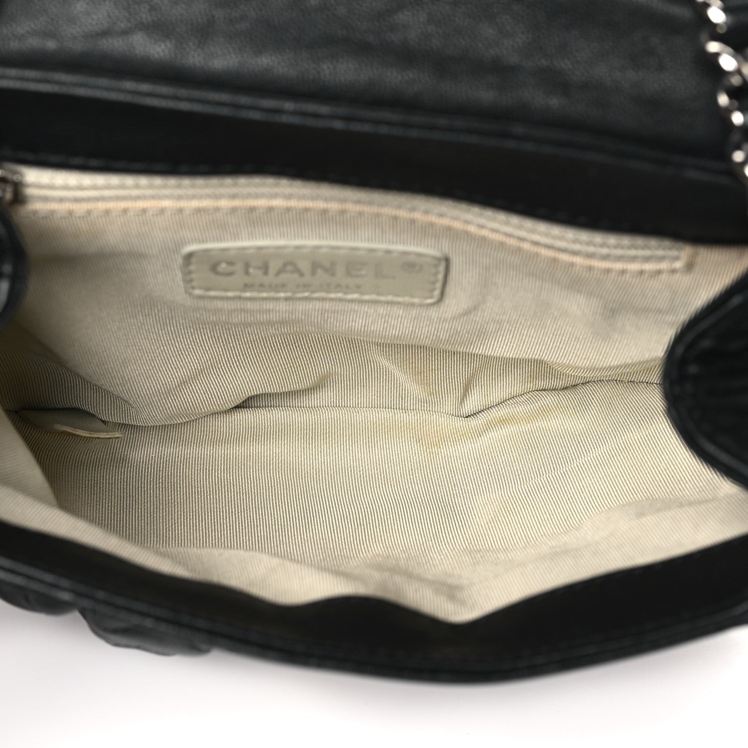 Chanel Washed Lambskin Quilted Mini Chain Around Flap Black 5 of 10