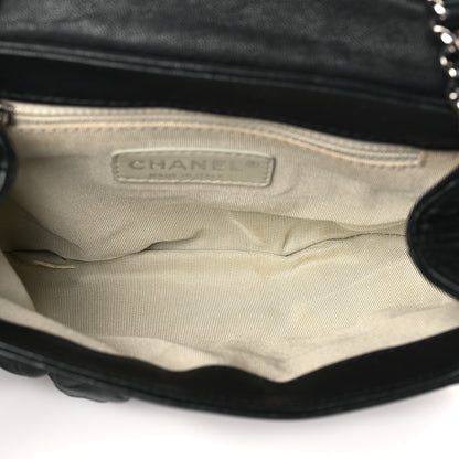 Chanel Washed Lambskin Quilted Mini Chain Around Flap Black 5 of 10