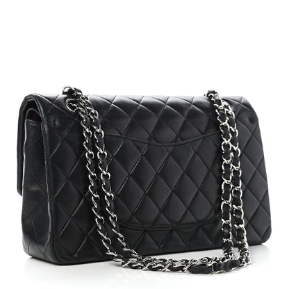 Chanel Lambskin Quilted Medium Double Flap Black 2 of 9
