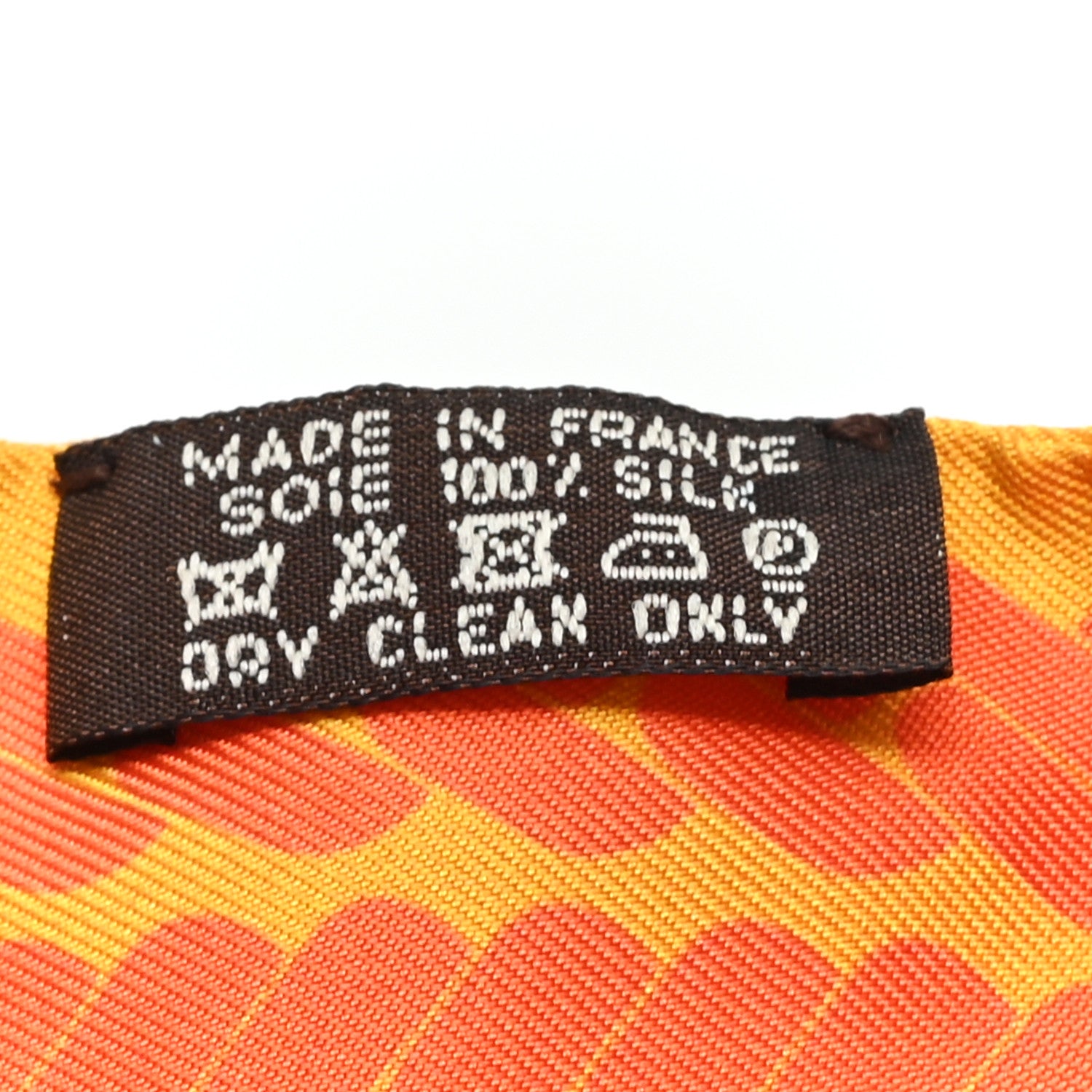 Hermes Silk Clic C'est Noue Twilly Jaune d'Or Orange 3 of 3