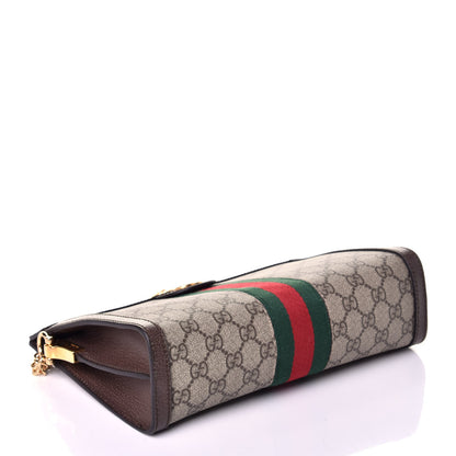 Gucci GG Supreme Monogram Web Small Ophidia Chain Shoulder Bag Brown 4 of 9