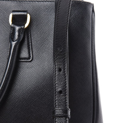Prada Saffiano Medium Galleria Double Zip Tote Black 19 of 19