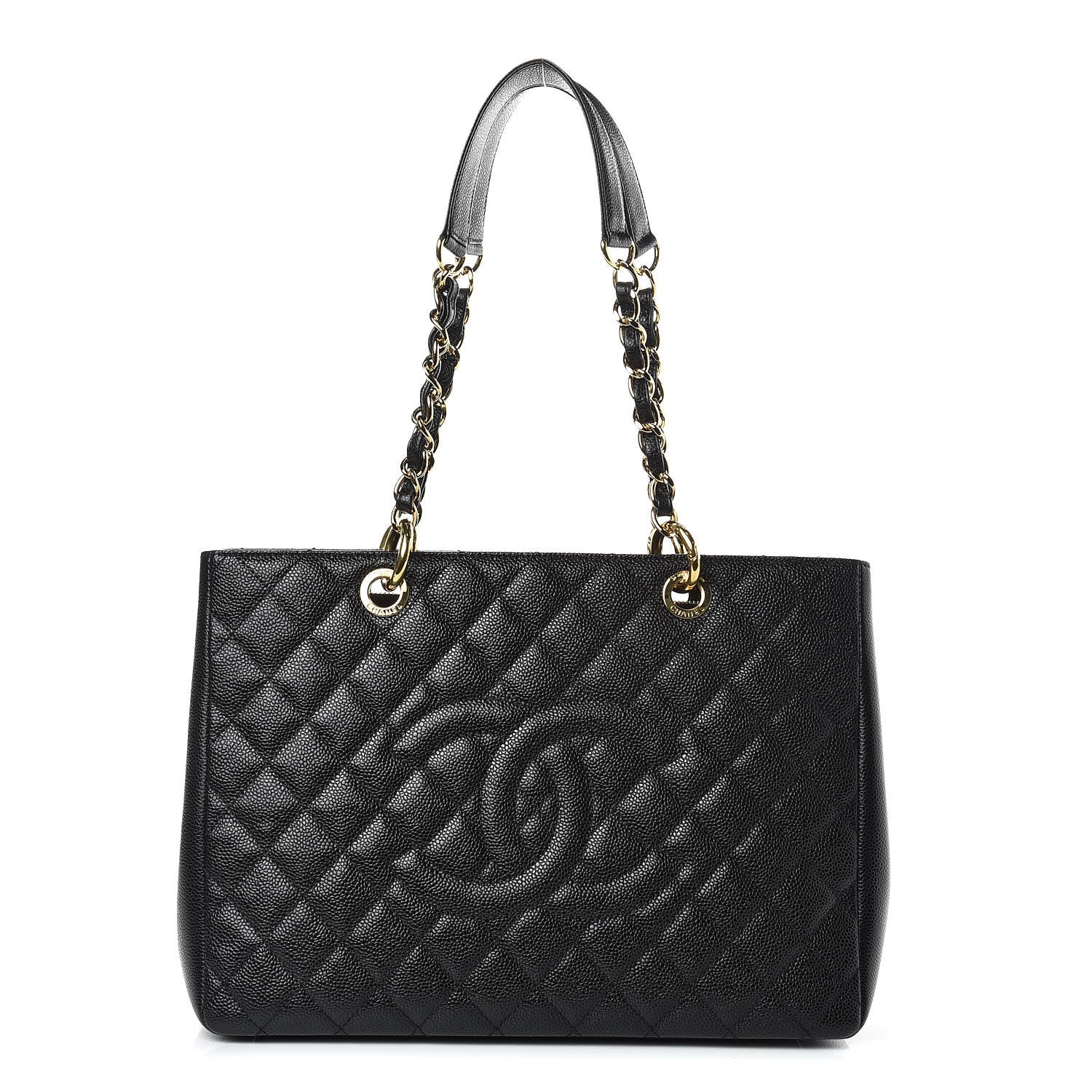 Chanel Caviar Quilted Grand Shopping Tote GST Black 1 of 10