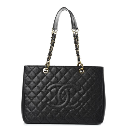 Chanel Caviar Quilted Grand Shopping Tote GST Black 1 of 10