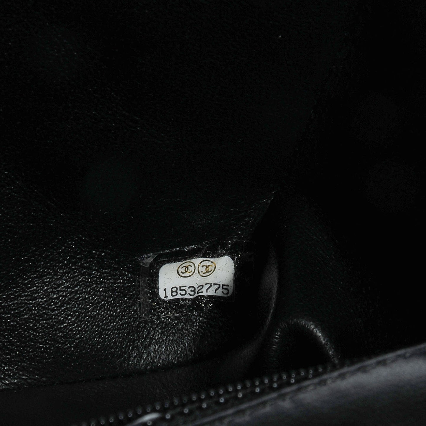 Lambskin Quilted Mini Square Flap Black