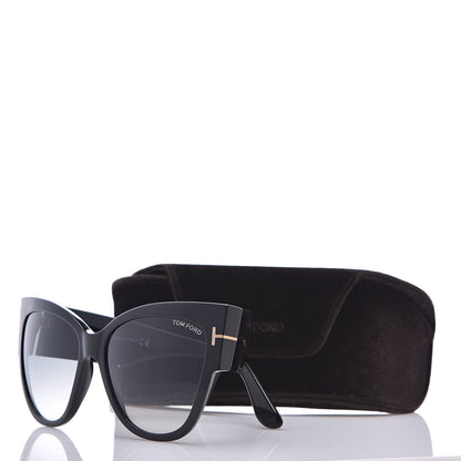 Tom Ford Acetate Anoushka Cat Eye Sunglasses TF371 Black 7 of 7