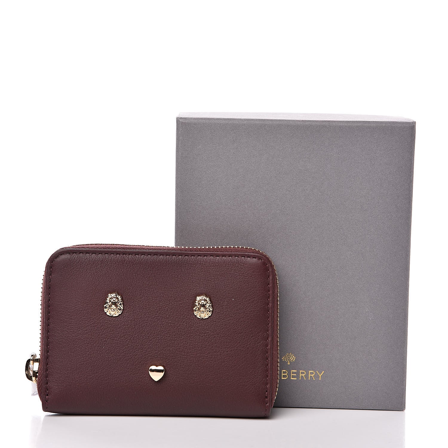 Mulberry Silky Calf Cara Delevigne Zip Around Small Wallet Oxblood 9 of 9