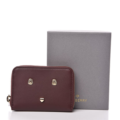 Mulberry Silky Calf Cara Delevigne Zip Around Small Wallet Oxblood 9 of 9