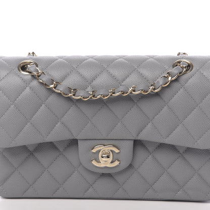 Chanel Caviar Quilted Small Double Flap Grey 10 of 11
