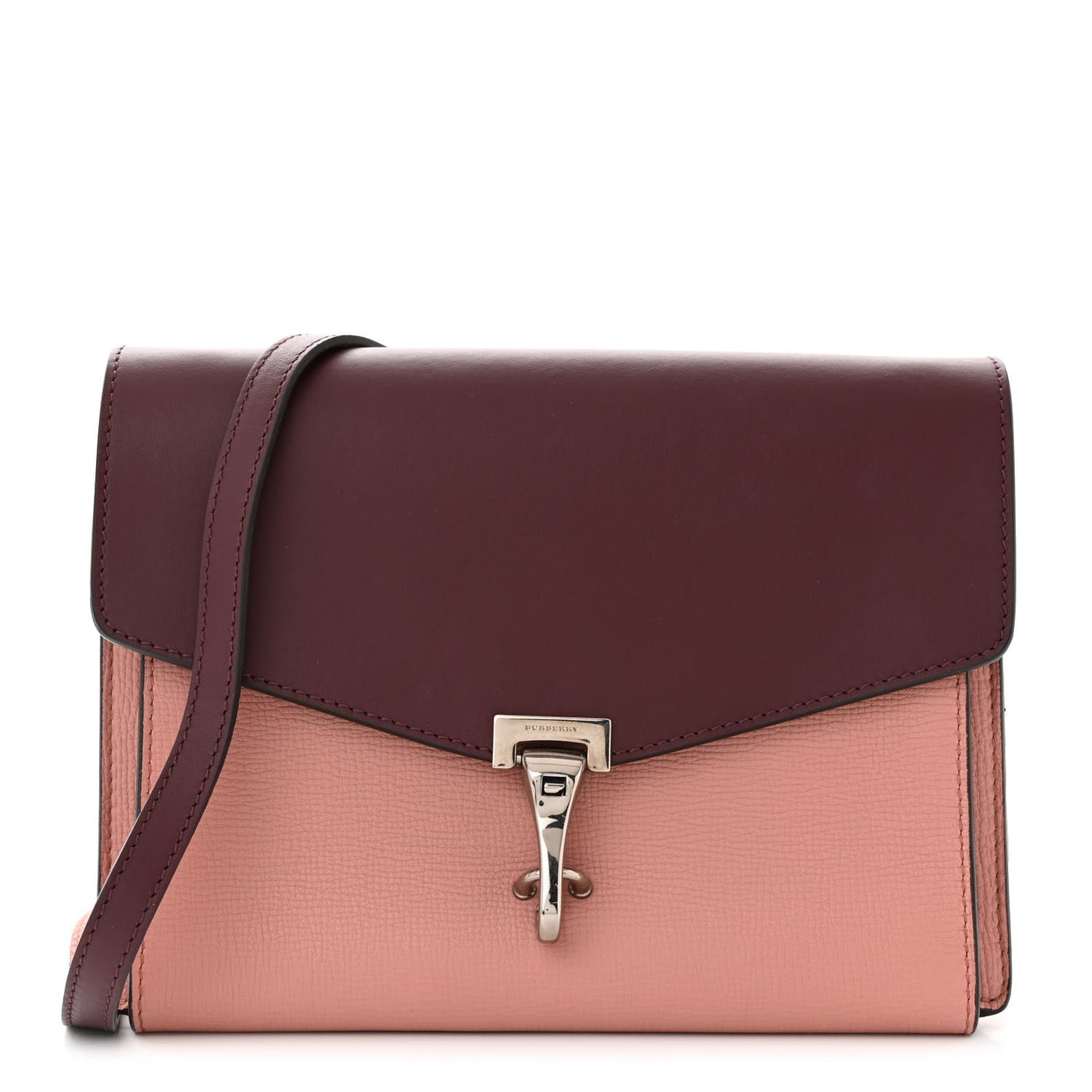 Derby Calfskin Bi-Color Small Macken Crossbody Bag Dusty Rose