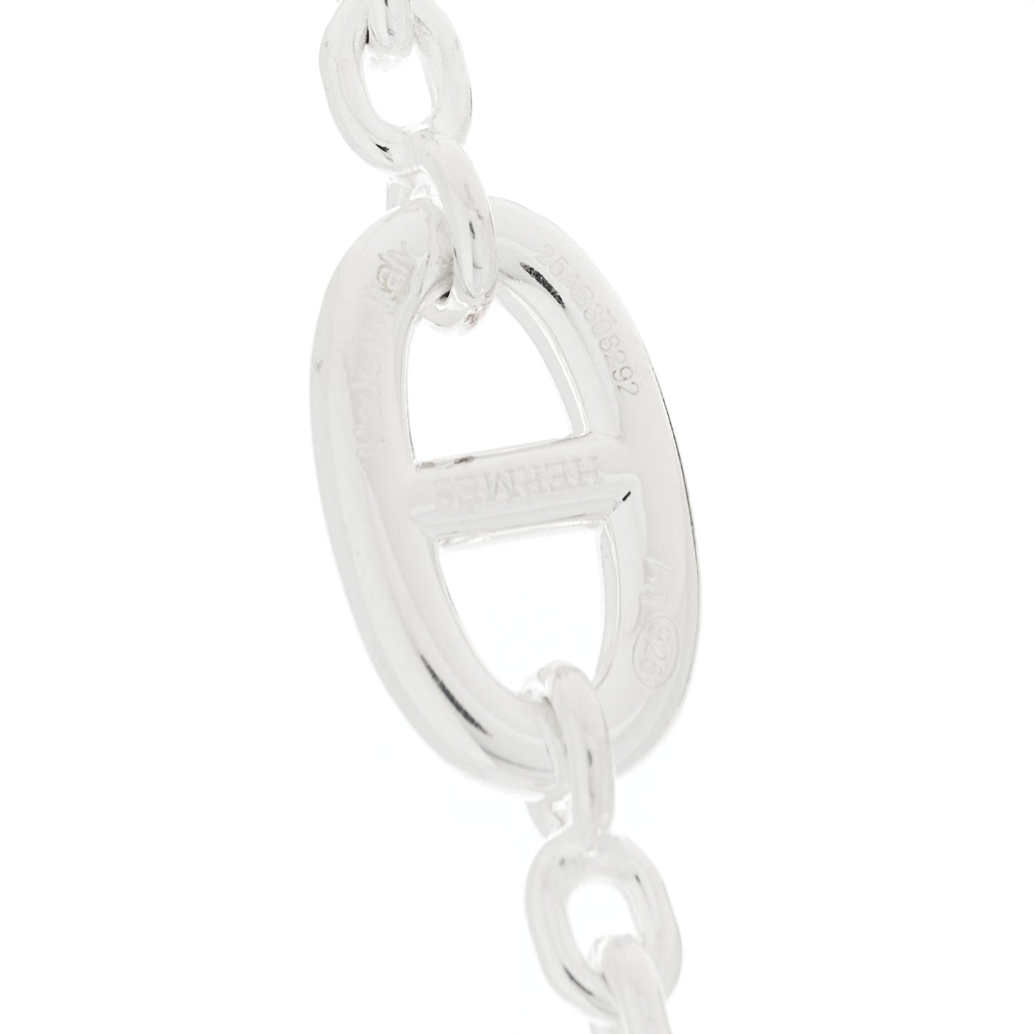 Hermes Sterling Silver Farandole Necklace 160 6 of 8
