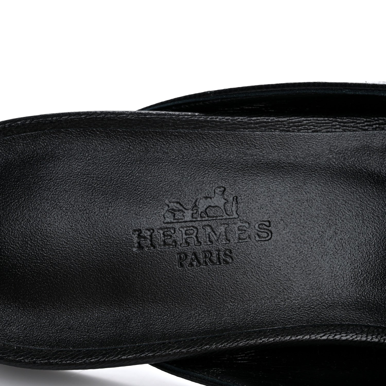Hermes Goatskin Medor Studded Oz Mules 37.5 Black 8 of 10