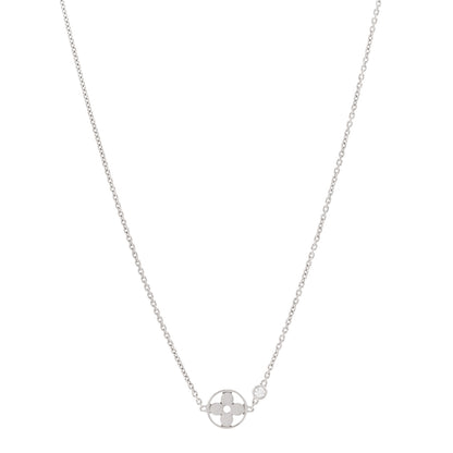Louis Vuitton 18K White Gold Diamond Idylle Blossom Pendant Necklace 1 of 5