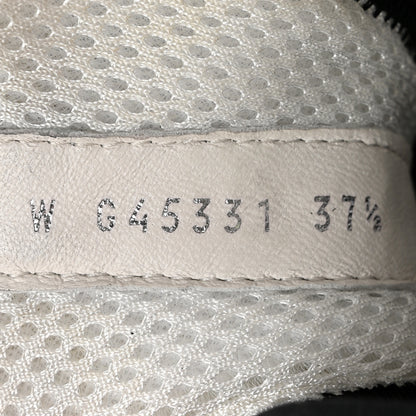 Chanel Suede Calfskin Nylon Grosgrain CC Sneakers 37.5 Light Green 9 of 10