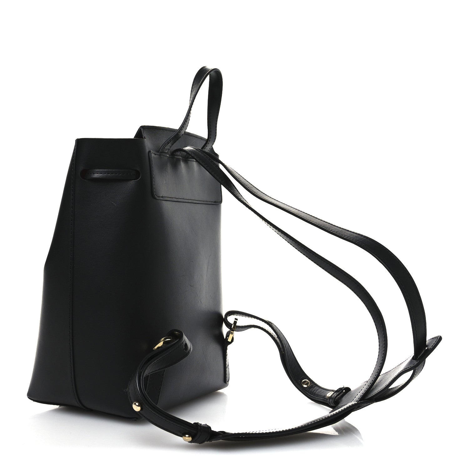 Mansur Gavriel Vegetable Tanned Calfskin Mini Backpack Black