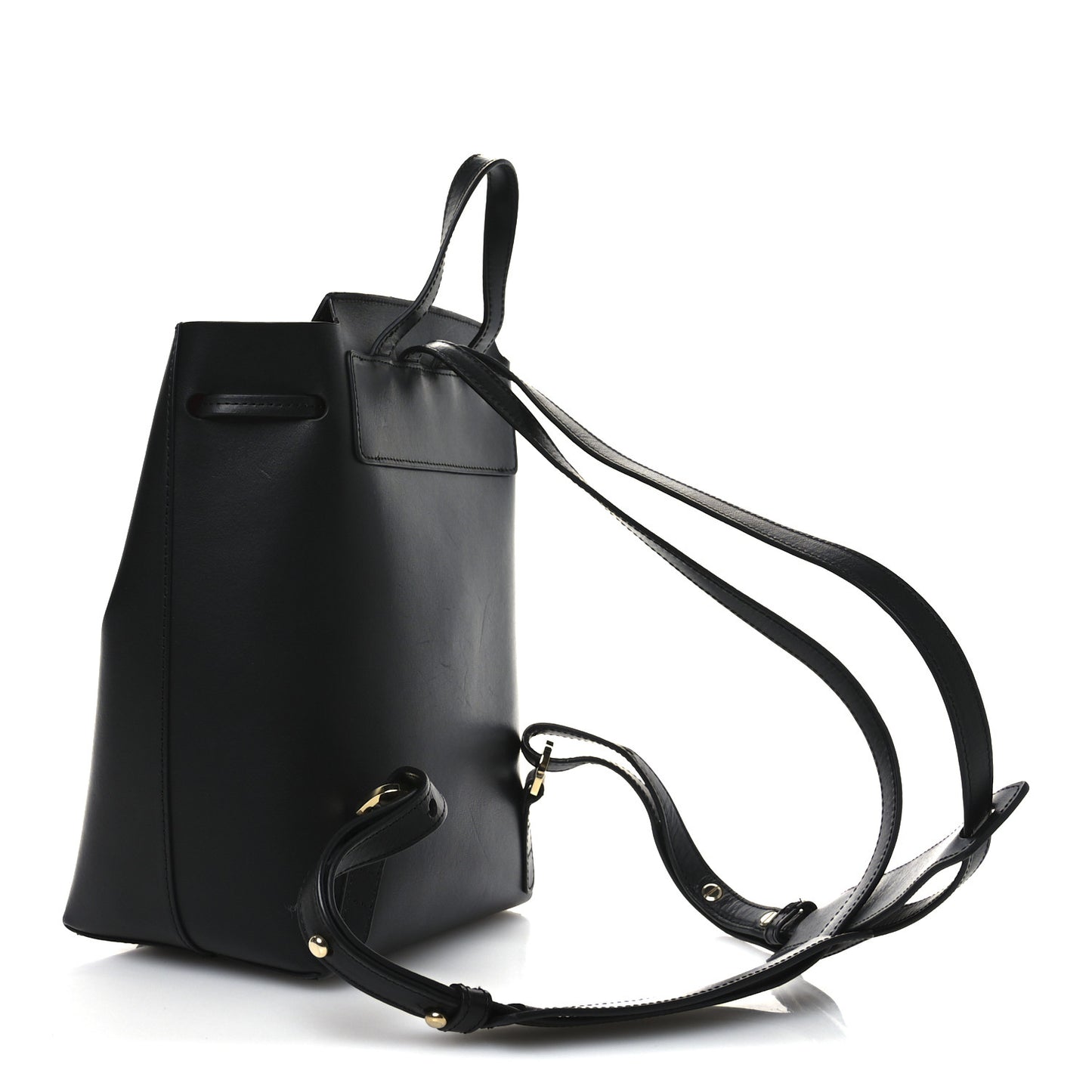 Vegetable Tanned Calfskin Mini Backpack Black Flamma