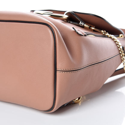 Chloe Suede Calfskin Small Faye Backpack Nougat 6 of 11