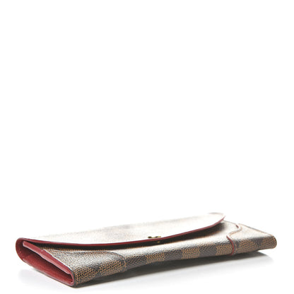 Louis Vuitton Damier Ebene Caissa Wallet Cherry 4 of 8