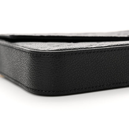 Louis Vuitton Empreinte Pochette Felicie Chain Wallet Black 9 of 10