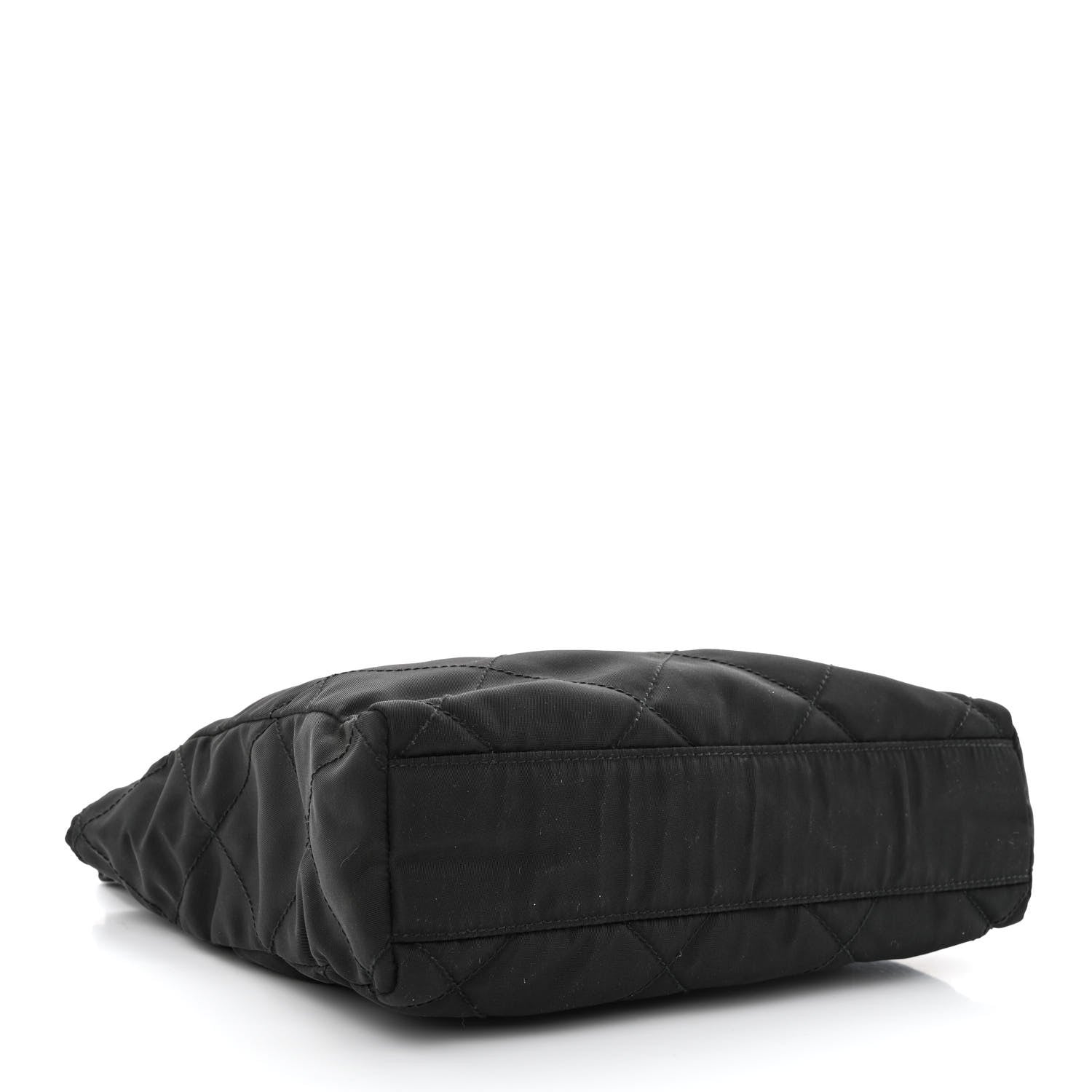 Prada Nylon Tessuto Quilted Shoulder Bag Black 4 of 15