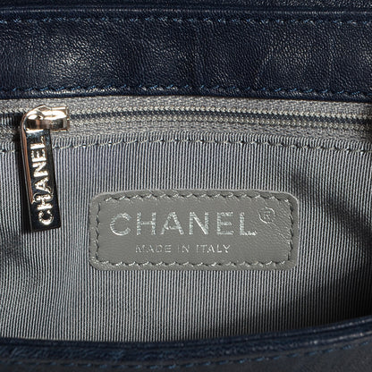 Chanel Lambskin Mini Chain Around Messenger Navy Blue 6 of 7
