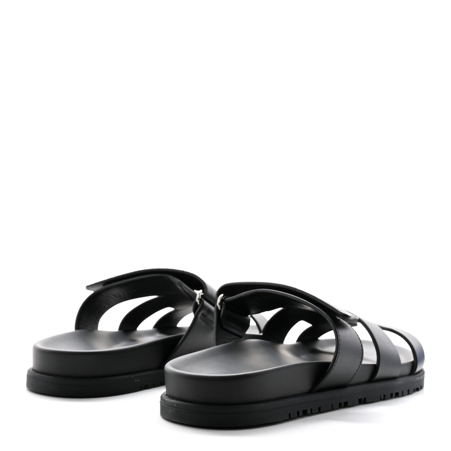 Calfskin Womens Chypre Sandals 38.5 Black