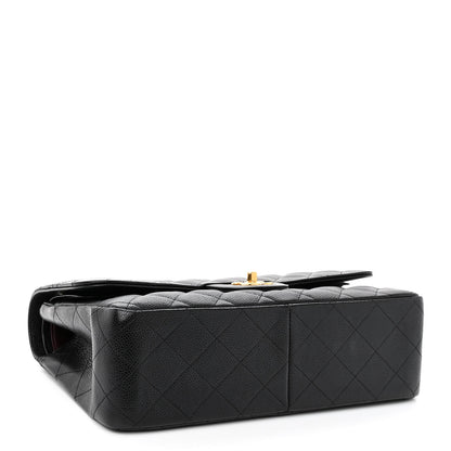 Chanel Caviar Quilted Jumbo Double Flap Black 4 of 10