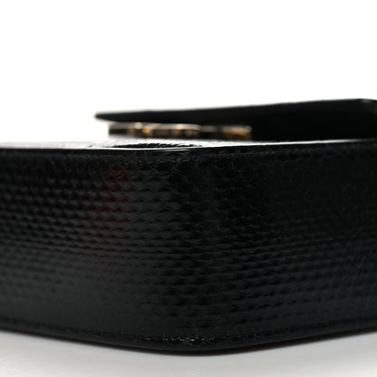 Lanvin Snakeskin JL Carnet Crossbody Black 11 of 14