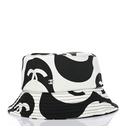 Chanel Cotton CC Bucket Hat L Black White 2 of 4