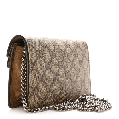 Gucci GG Supreme Monogram Super Mini Dionysus Shoulder Bag Taupe 3 of 9