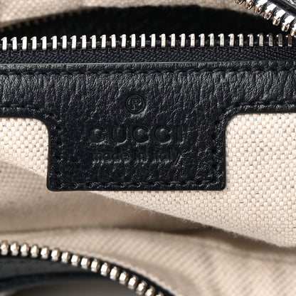 Gucci GG Supreme Monogram Textured Calfskin Web Large Attache Shoulder Bag Beige Blue 6 of 14
