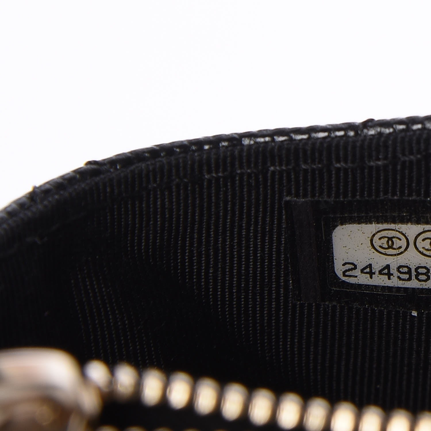 Chanel Caviar Quilted CC Zip Card Holder Black 7 of 8