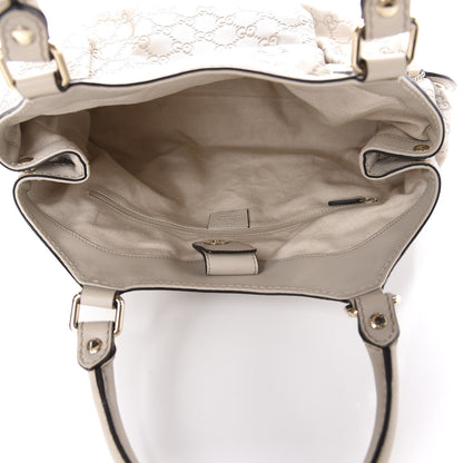 Gucci Guccissima Medium Sukey Tote Mystic White 5 of 11