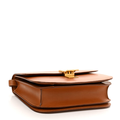 Celine Natural Calfskin Medium Classic Box Flap Bag Tan 4 of 11