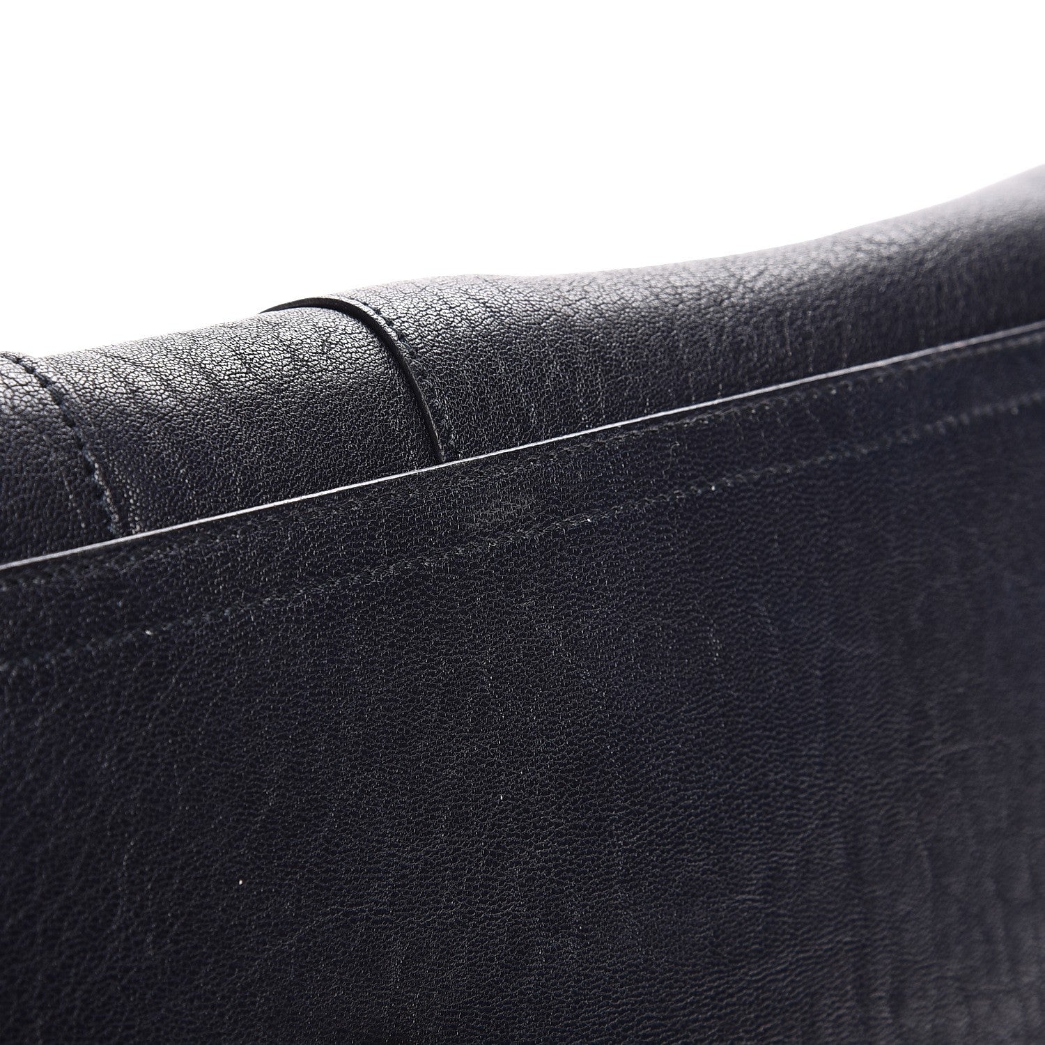 Saint Laurent Sheepskin Medium Cabas ChYc Navy 8 of 9