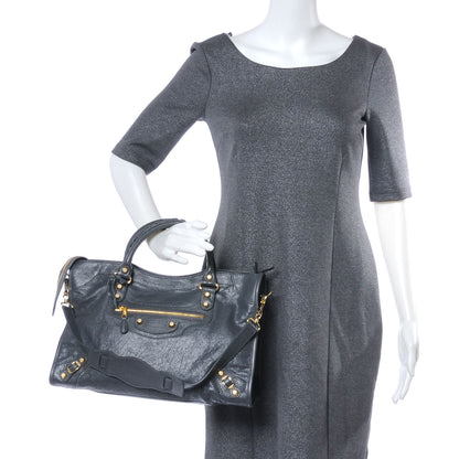Balenciaga Agneau Giant 12 Gold Hardware City Gris Tarmac 2 of 7