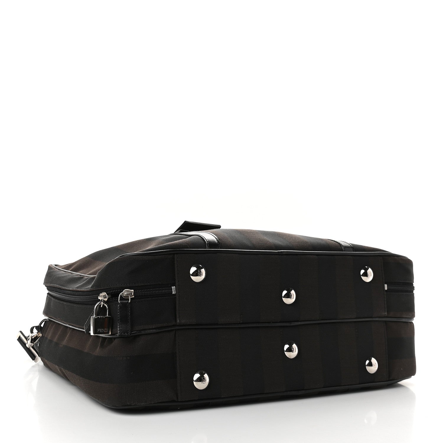 Fendi Pequin Briefcase Tobacco 4 of 11